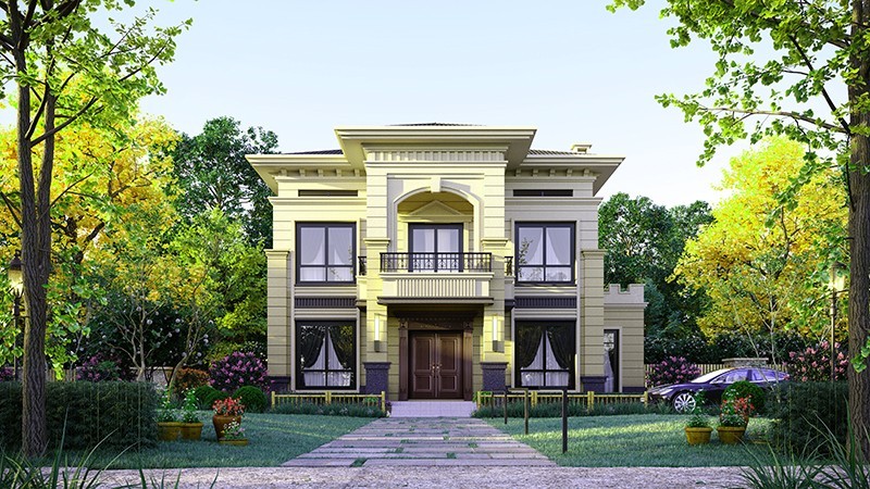 淄博中式合院住宅，开放庭院与邻里乡亲更亲近